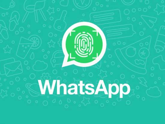 Huella digital en WhatsApp