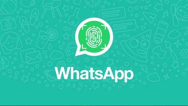 Huella digital en WhatsApp