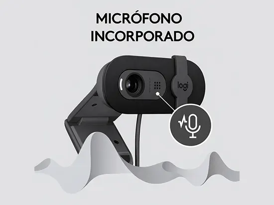 Logitech Brio 101 Full HD | Webcam clara y fácil de usar